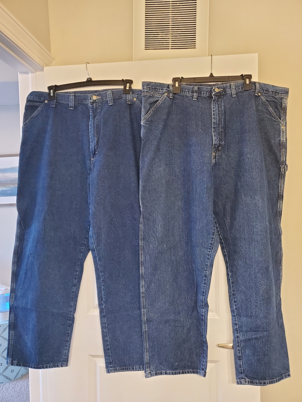 Men's Classic Blue Denim Jeans - Comfortable Regular Fit Bundle Of 2